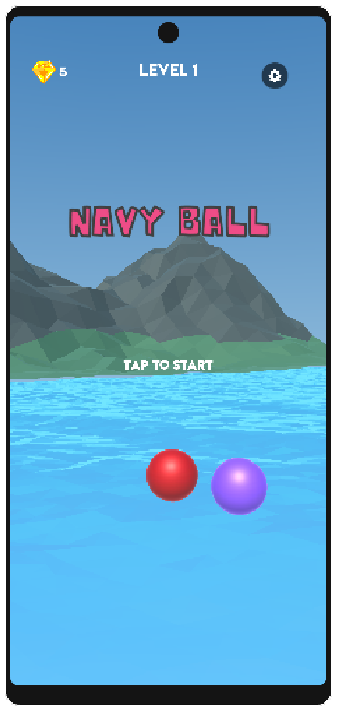 Navy Ball Android Rolling Ball Game D4F Games