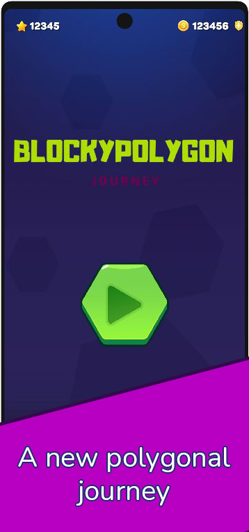 BlockyPolyGon Journey - Main Menu